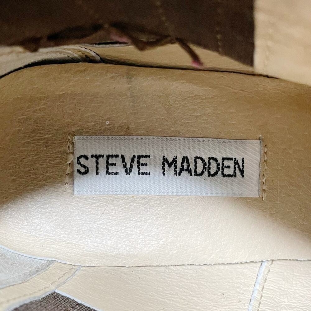 Steve Madden Webster Suede Leather Western Ankle Booties Tan Size 6M - Picture 5 of 10
